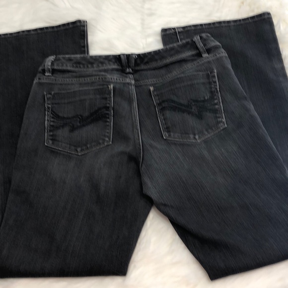 White house black market black flare  jeans 10 - Picture 3 of 5